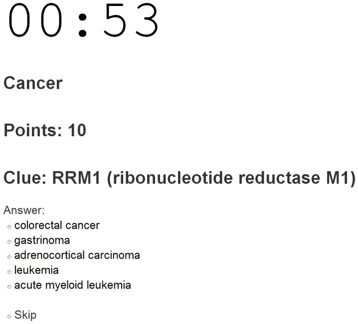 Dizeez: An Online Game for Human Gene-Disease Annotation
