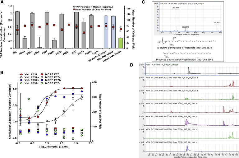 Identification of Serum-Derived Sphingosine-1-Phosphate as a Small Molecule Regulator of YAP