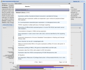 Data chart plugin 2.0 dataset selection dialog